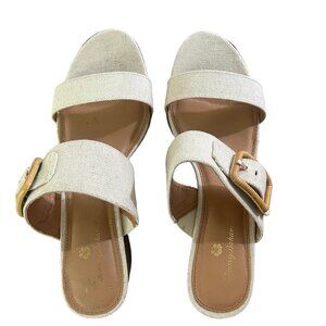 COPY - Tommy Bahama Women's Sandal Size 9 Trista Linen Block Heel Mule Summer N…